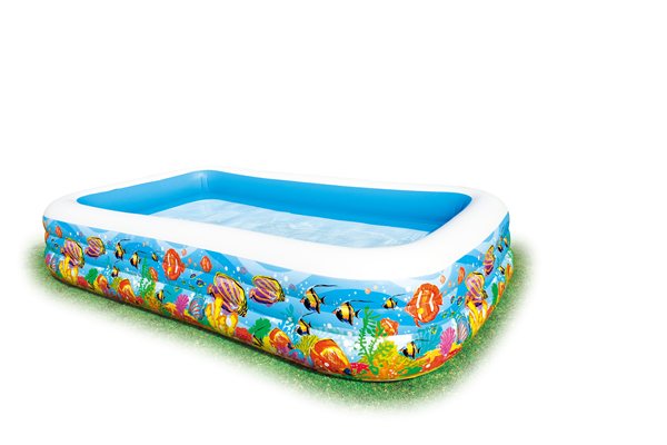 استخر بادی مستطیل خانگی آکواریومی